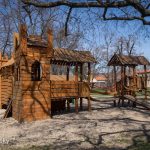 Drevené detské ihrisko Kaštieľ, Galanta, 2018